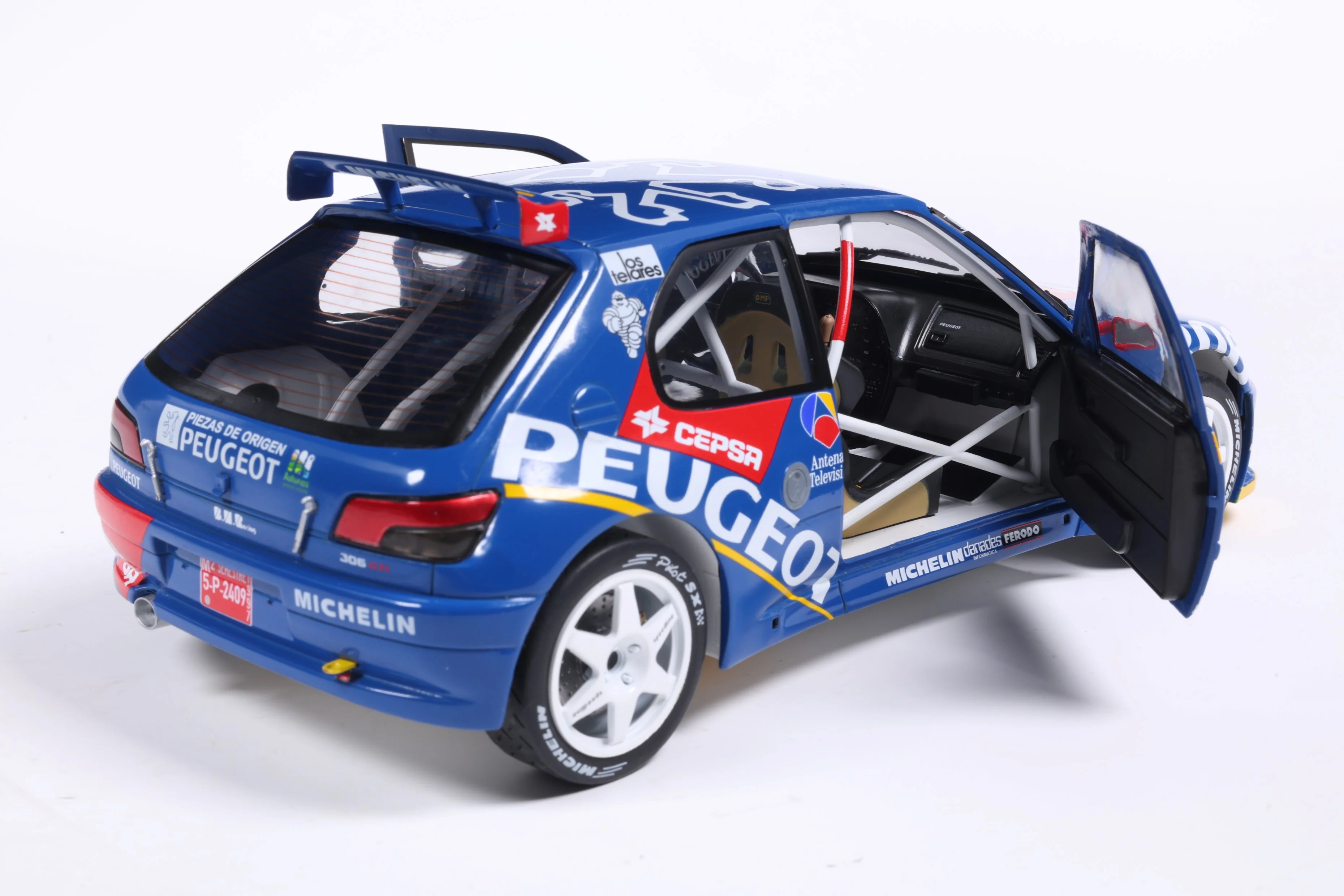 Solido 1:18 Peugeot 306 Maxi #2 Rally De Aviles 1997 Blue 1:18 - Image 11