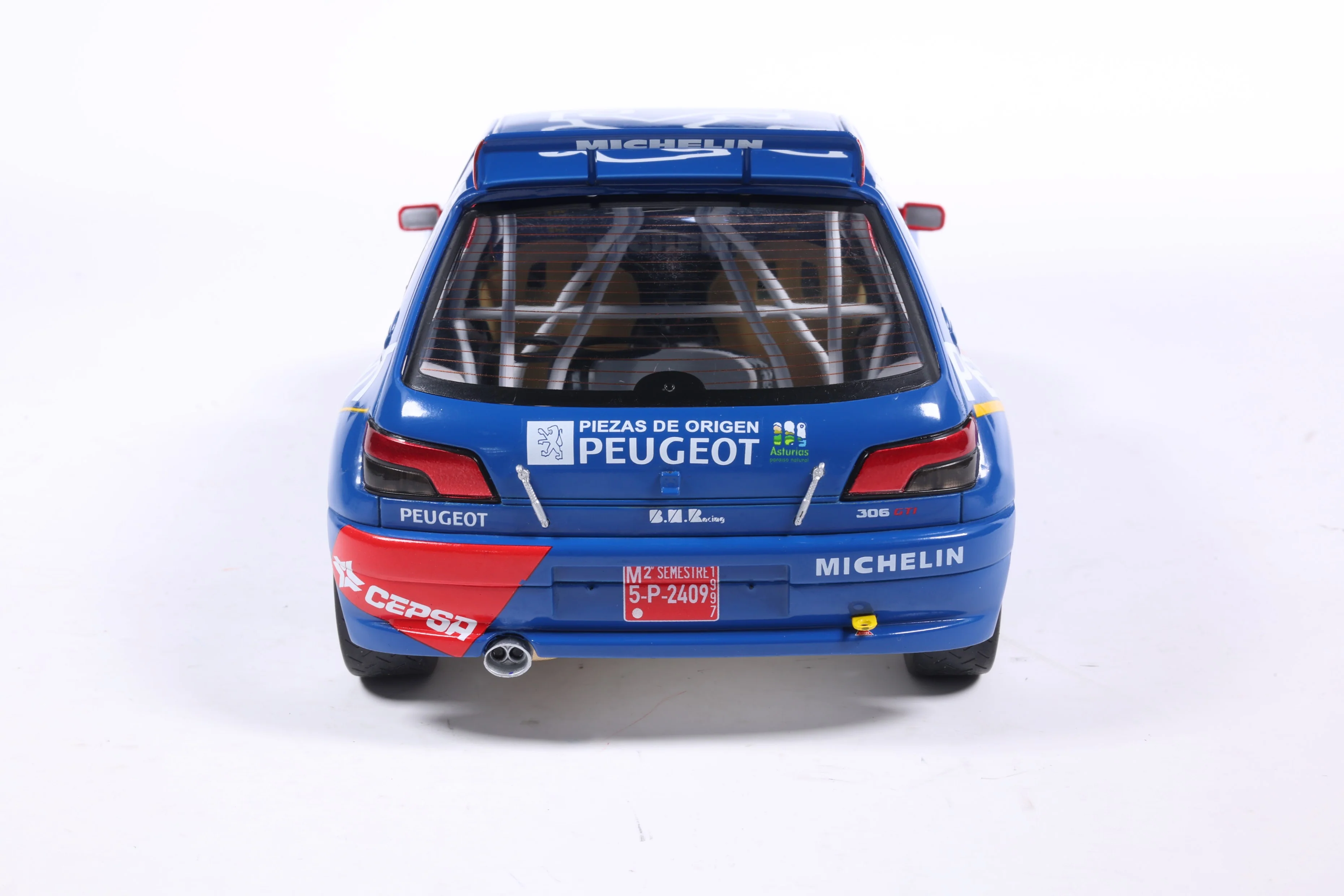 Solido 1:18 Peugeot 306 Maxi #2 Rally De Aviles 1997 Blue 1:18 - Image 6
