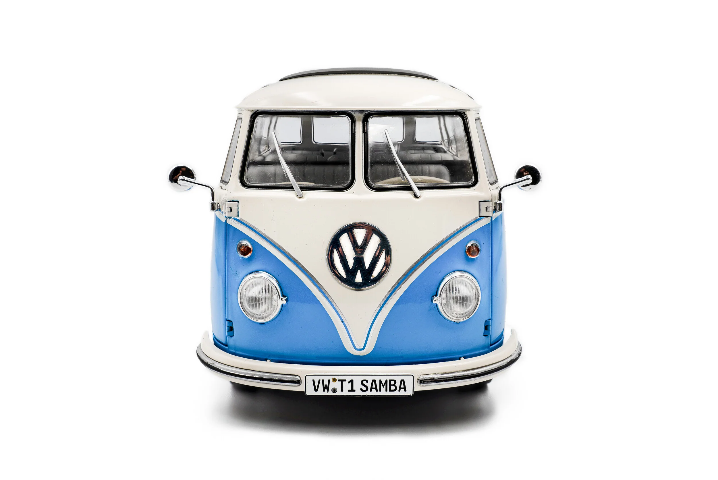 Solido 1962 Volkswagen T1 Samba Minibus Blue 1:18 - Image 6