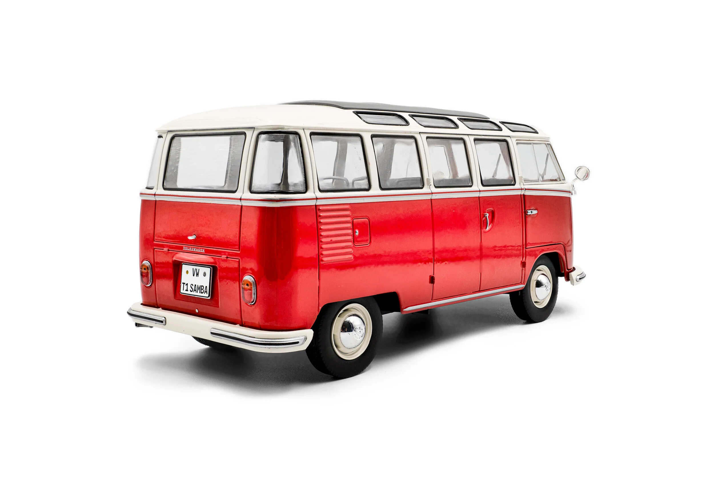Solido 1962 Volkswagen T1 Samba Minibus Red 1:18 - Image 4
