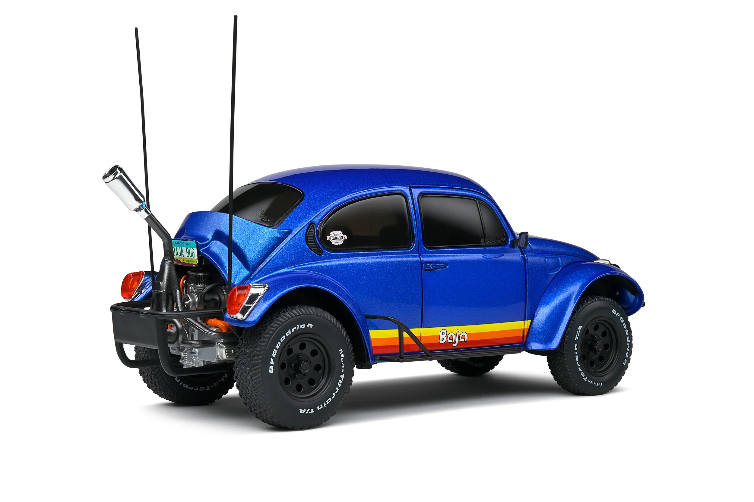 Solido 1975 Volkswagen Beetle Baja Metallic Blue 1:18 - Image 4