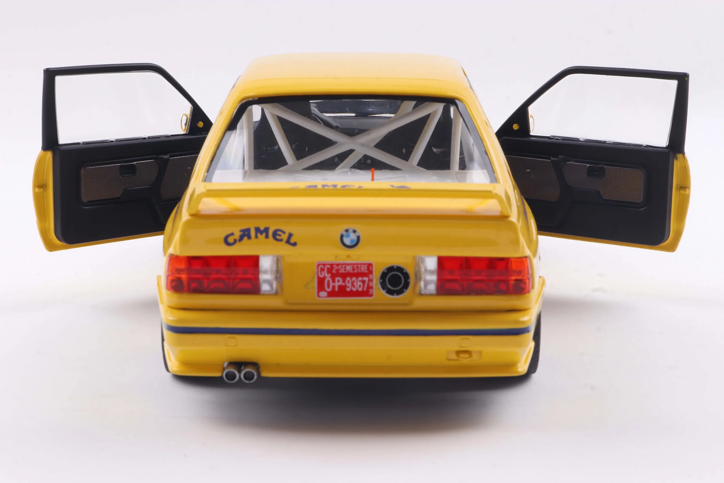Solido 1991 Bmw E30 M3 (3-Series) Gr.A No 1 3rd Rally Principe Asturias 1992 Yellow 1:18 - Image 8