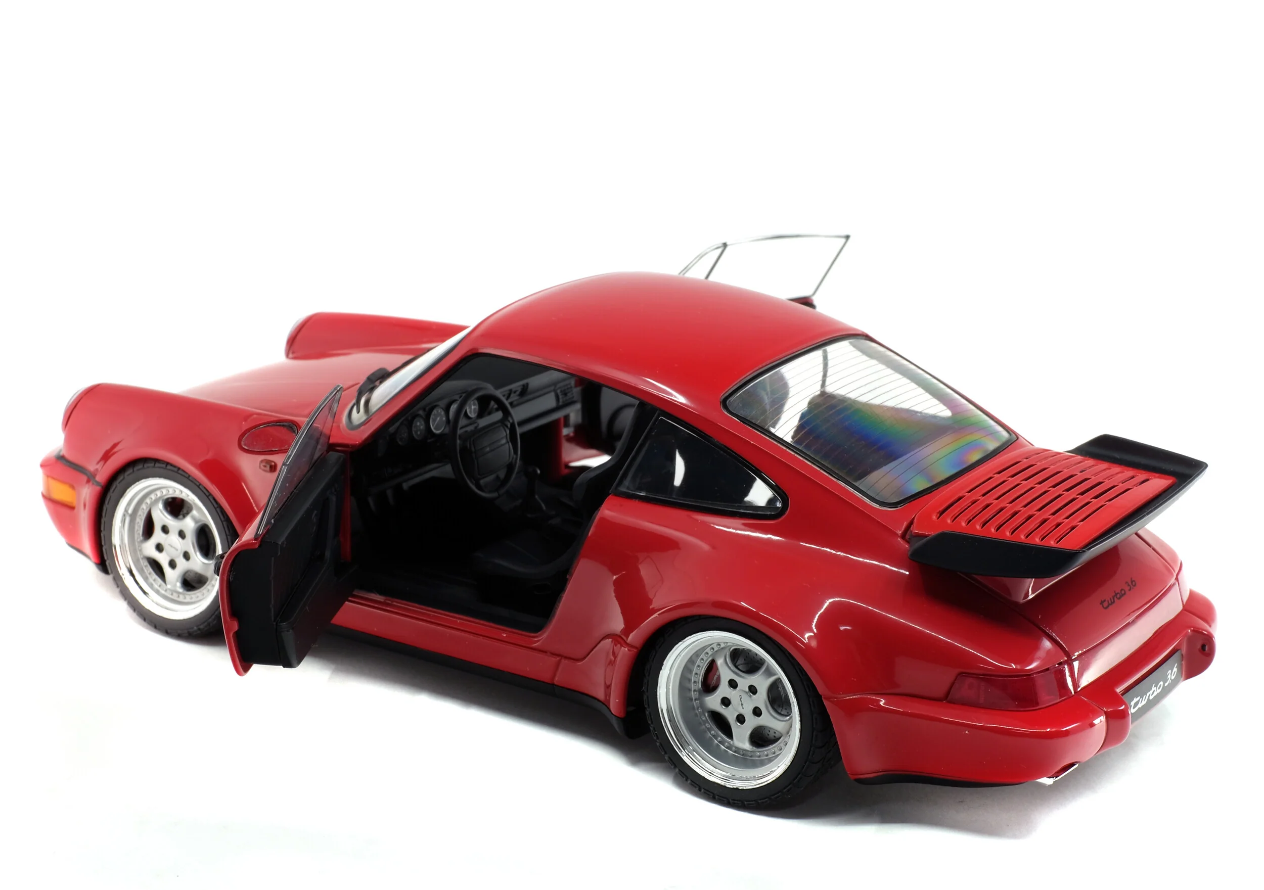 Solido 1990 Porsche 911 (964) Turbo 3.6 Indian Red 1:18 - Image 7