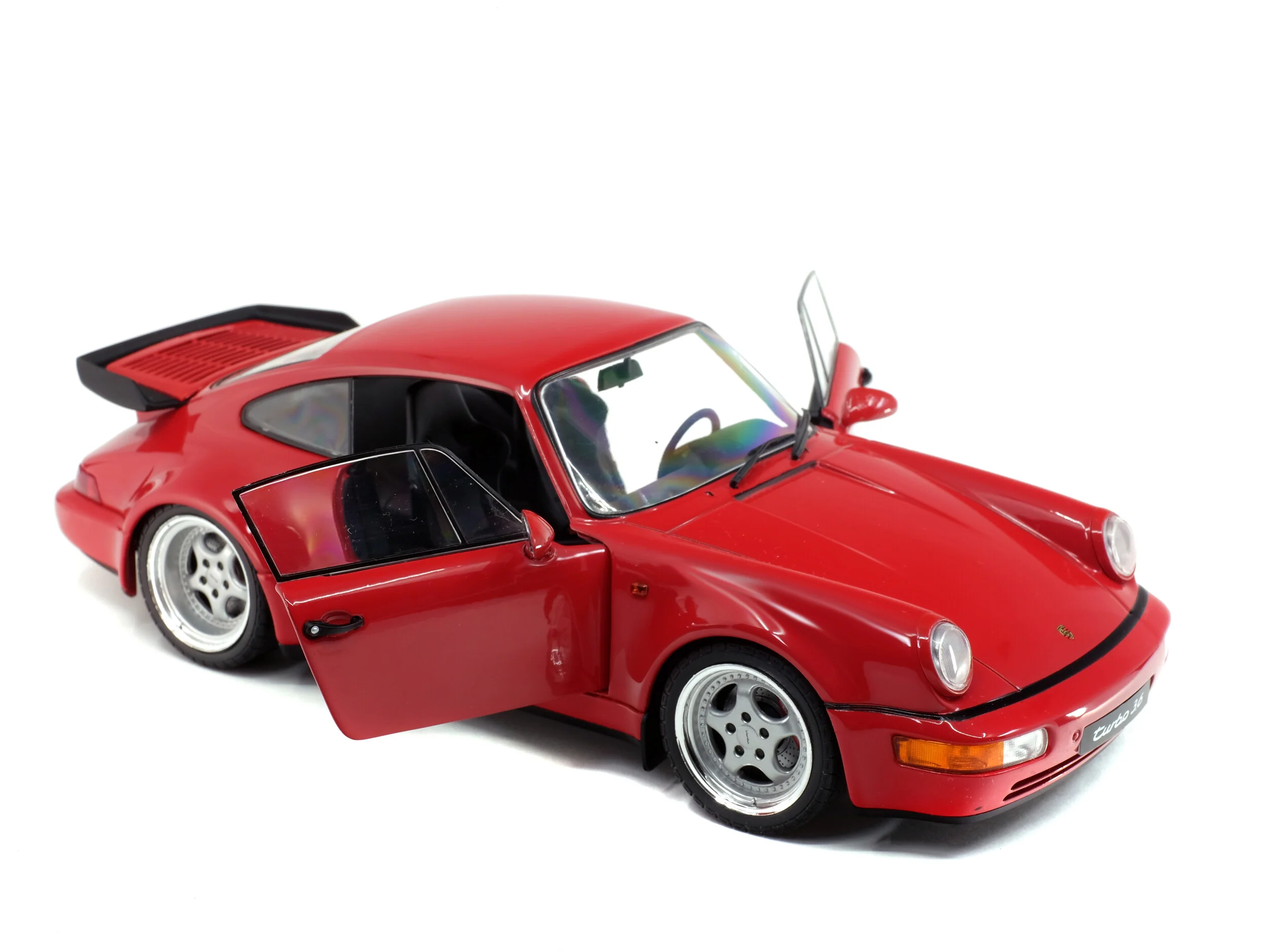 Solido 1990 Porsche 911 (964) Turbo 3.6 Indian Red 1:18 - Image 8