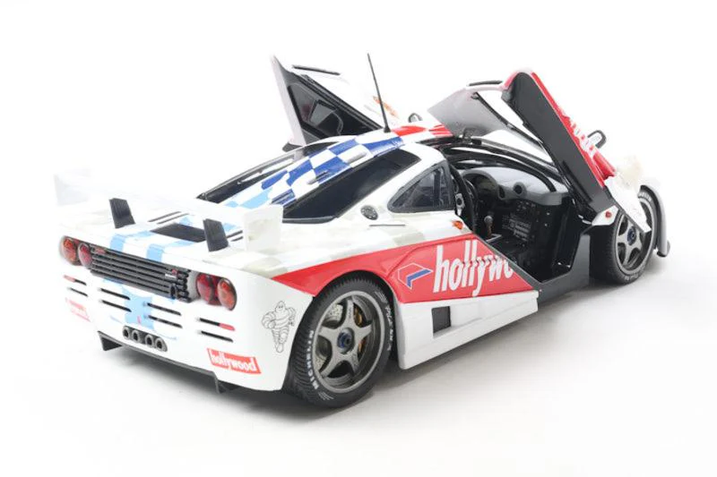 Solido 1996 Mclaren F1 GTR 6.1L V12 Short Tail Team Hollywood #01 Winner De Brasilia White 1:18 - Image 5