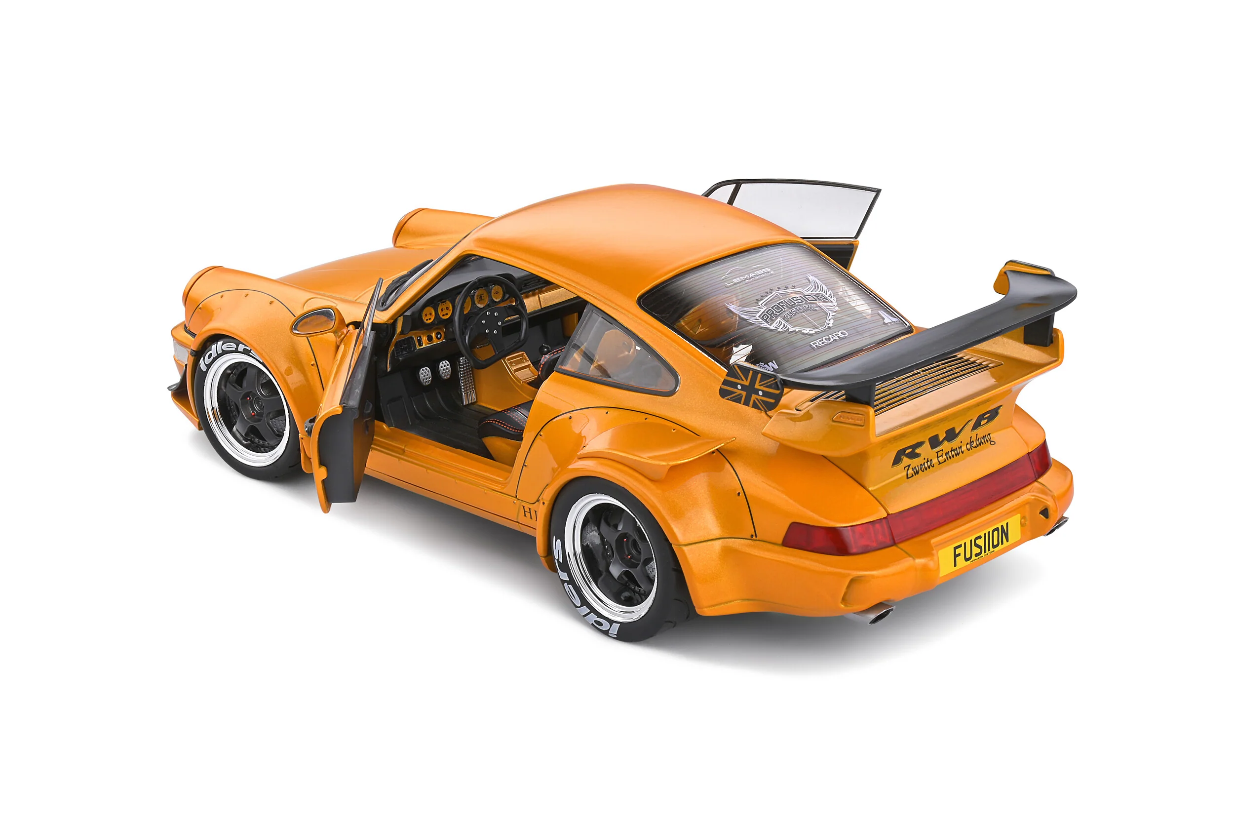 Solido 2016 Porsche RWB 964 Hibiki Orange 1:18 - Image 7