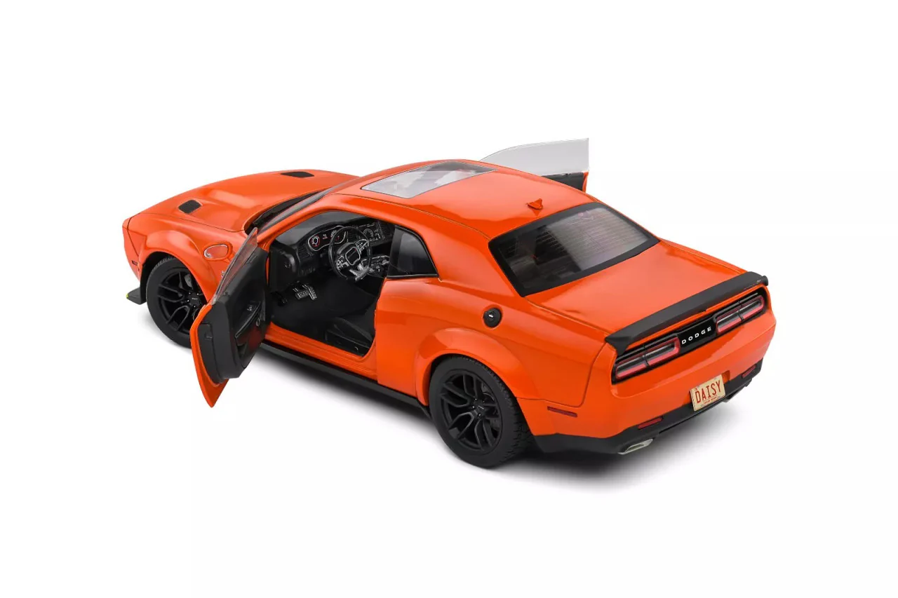Solido 2023 Dodge Challenger R/T Scat Pack Widebody No 1 Hazzard Tribute Orange 1:18 - Image 3