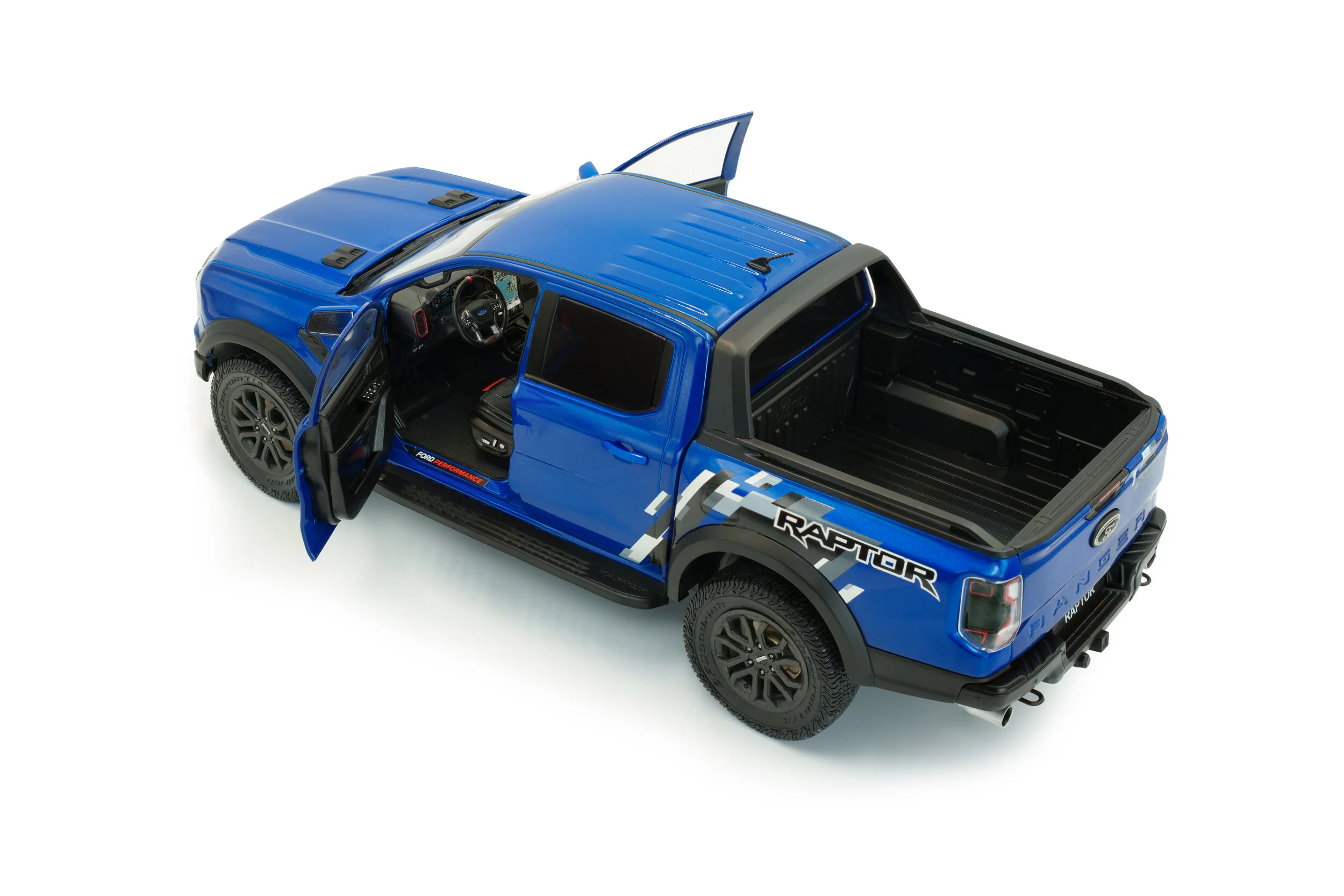 Solido 2024 Ford Ranger Raptor Crew Cab Pickup Truck Blue Lightning - Image 7
