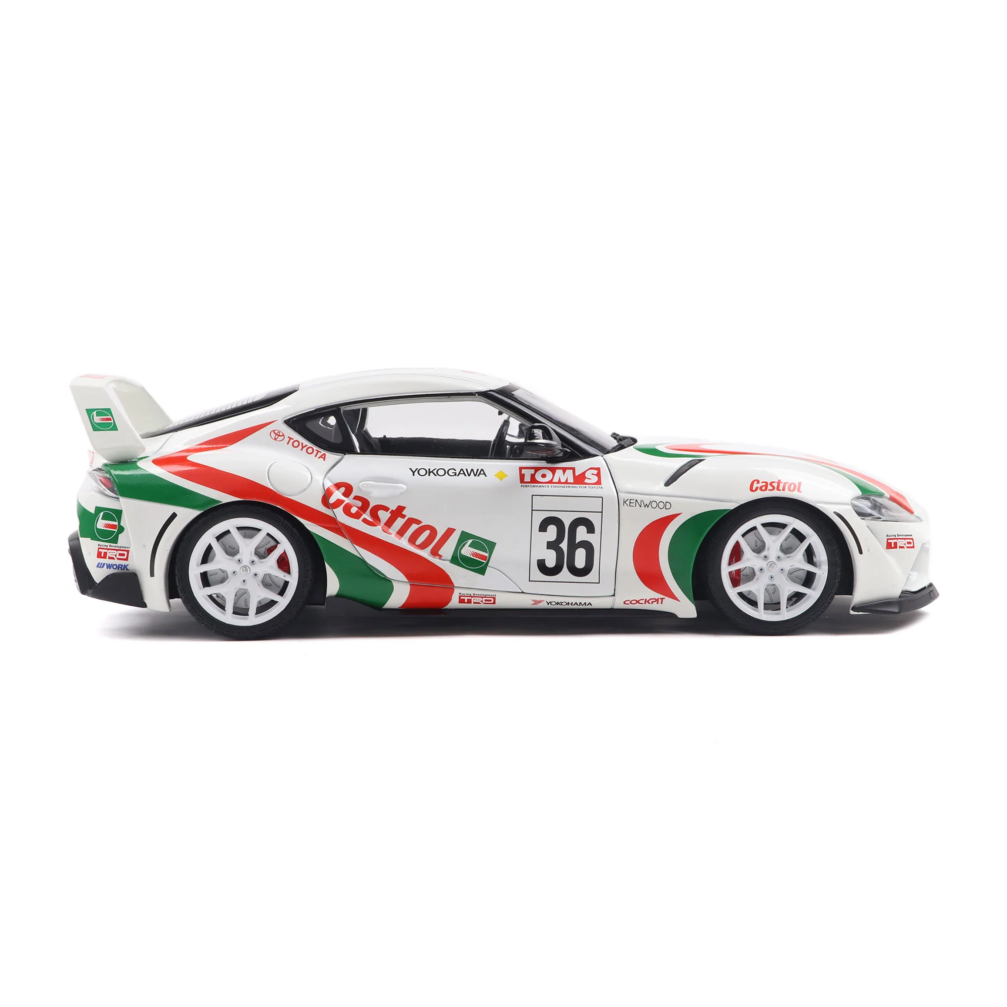 Solido 2024 Toyota GR Supra A90 #36 Toyota Racing Tribute White 1:18 - Image 3