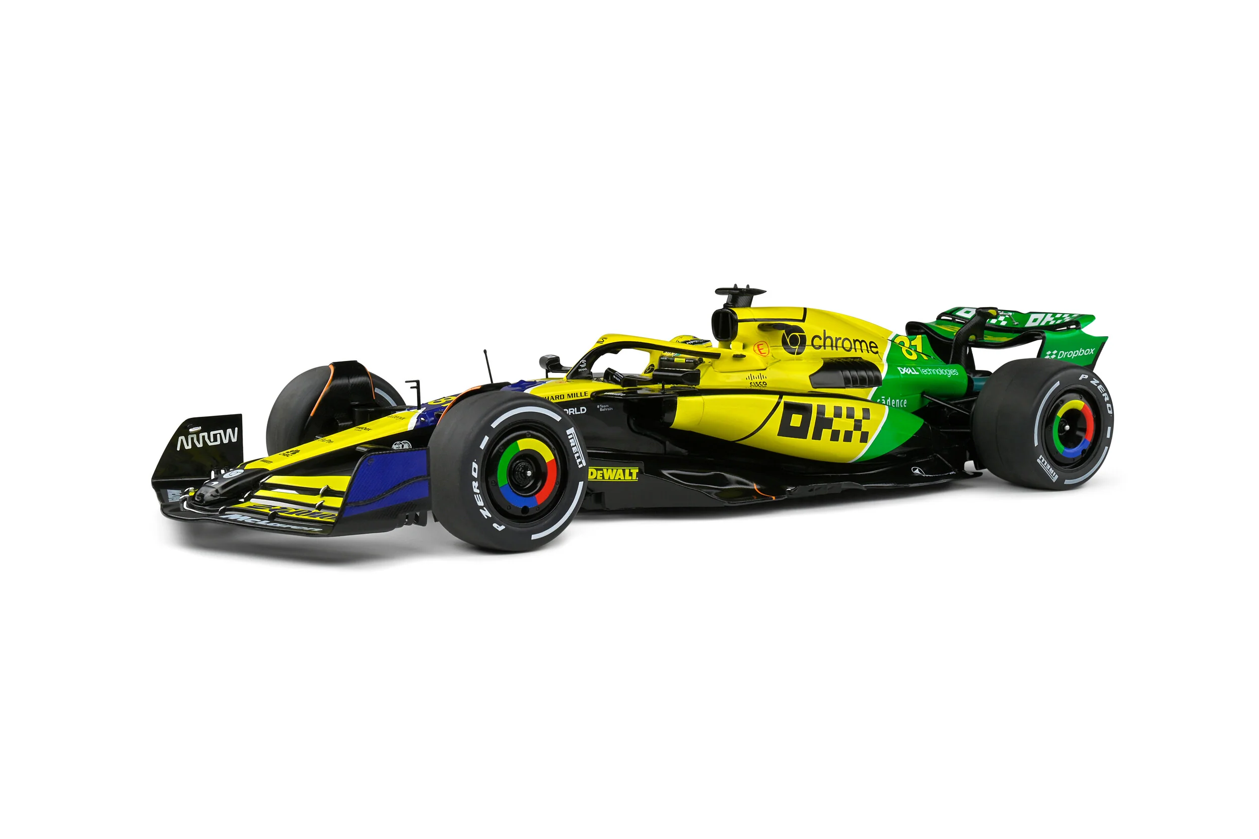 Solido Mclaren F1 Team MCL38 Yellow E. Piastri Monaco GP 2024 1:18