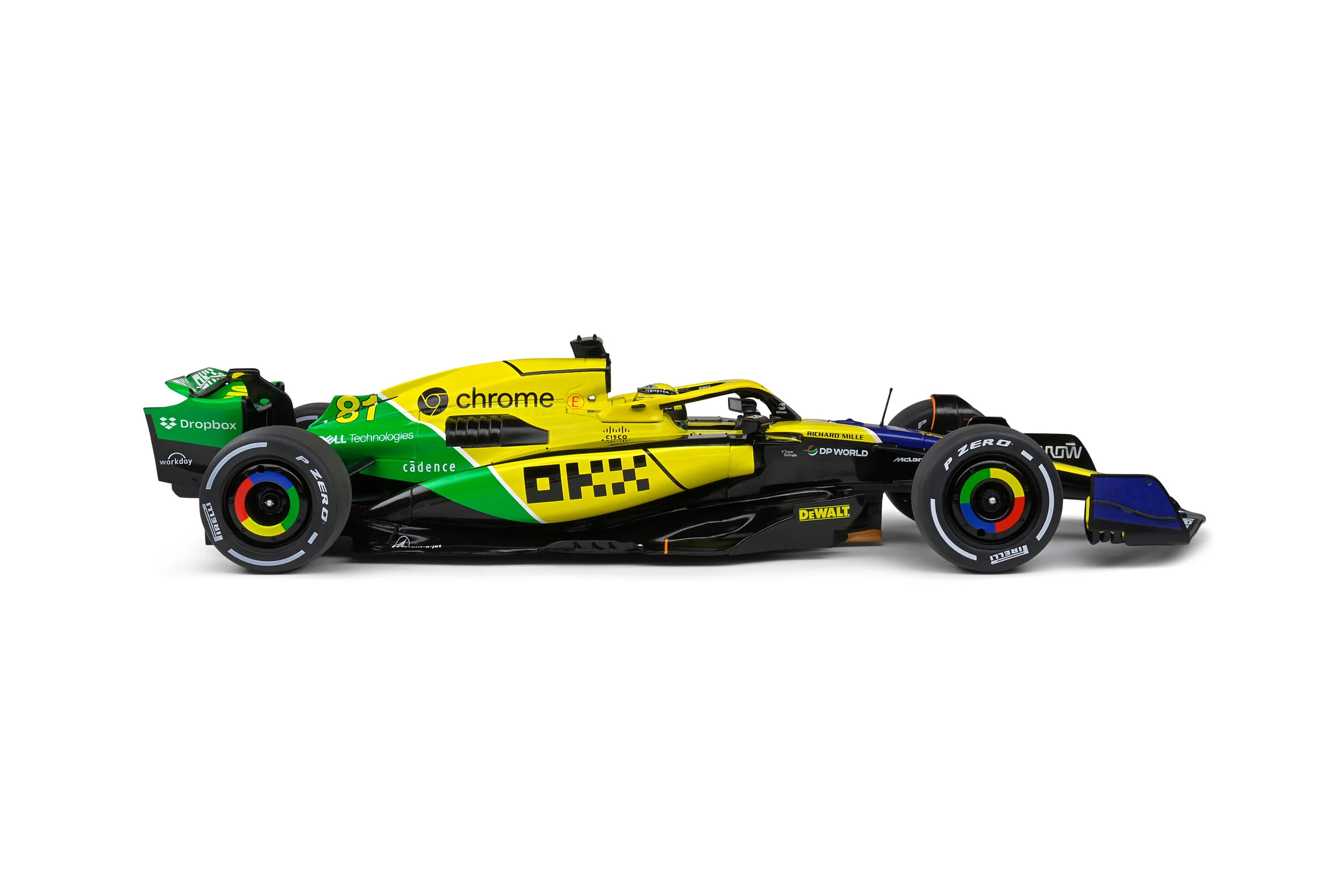Solido Mclaren F1 Team MCL38 Yellow E. Piastri Monaco GP 2024 1:18 - Image 5