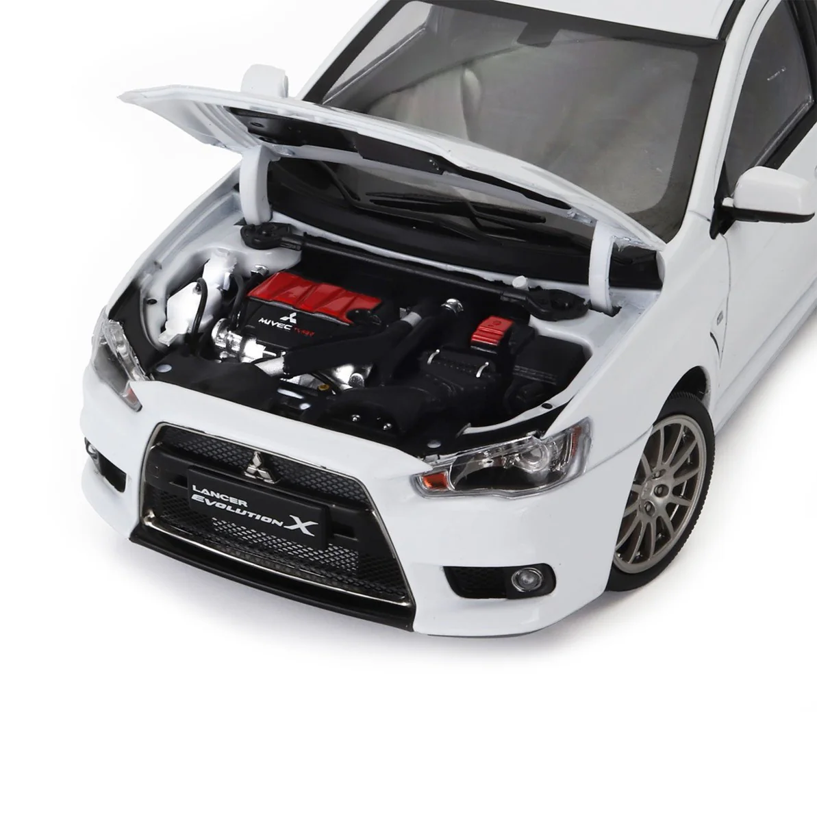 Sun-Star 2007 Mitsubishi Lancer Evolution X FQ400 White Metallic 1:18 - Image 7