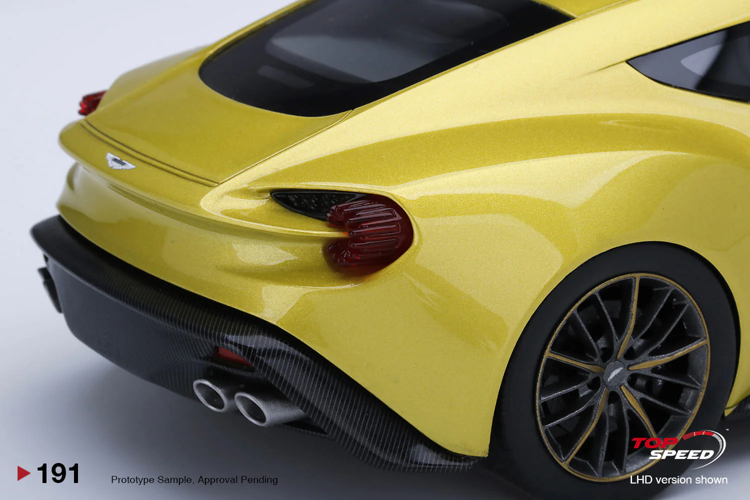 Topspeed 1:18 Aston Martin Vanquish Zagato Cosmopolitan Yellow - Image 6