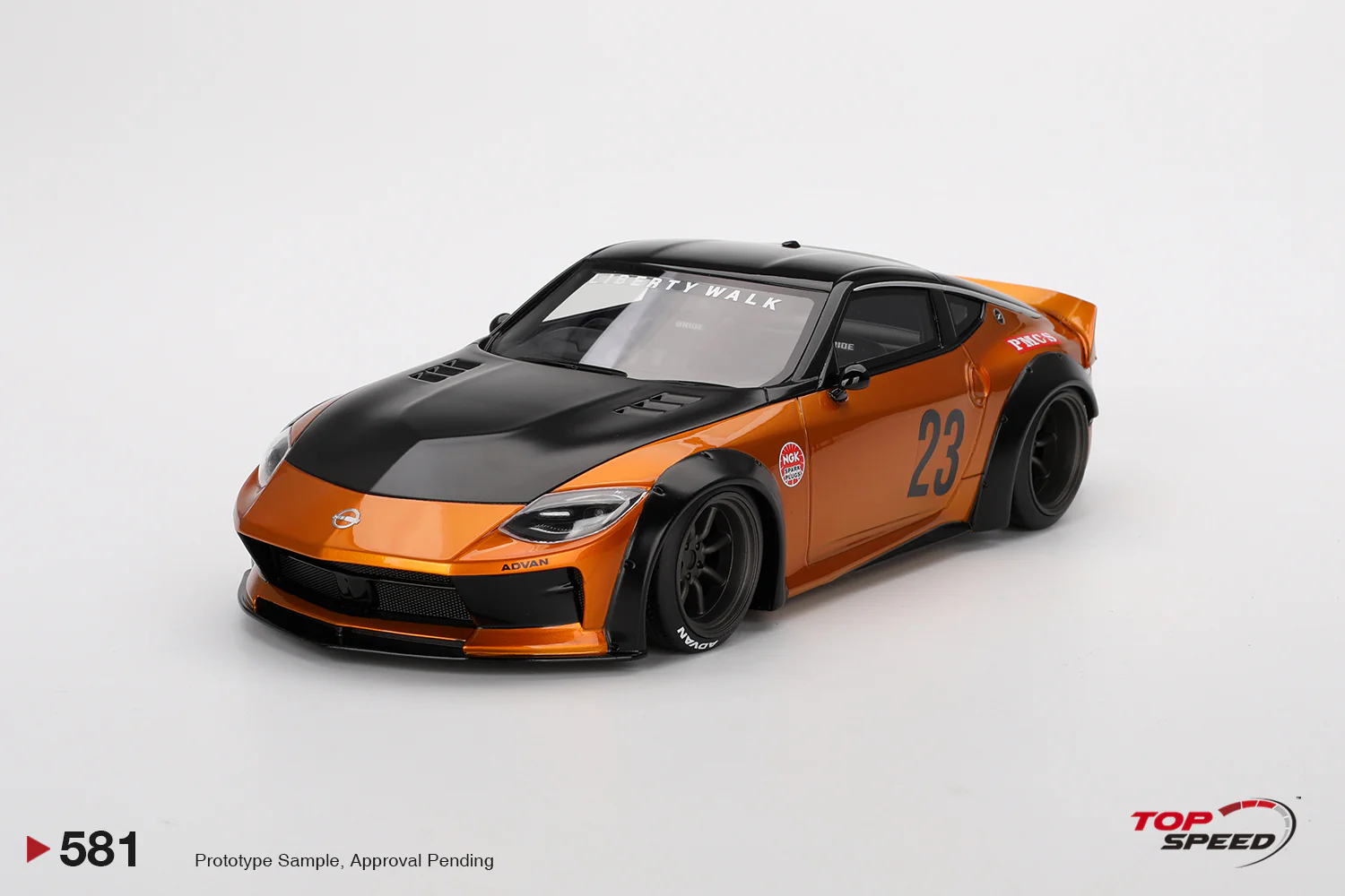Topspeed 2023 Nissan Fairlady Z (RZ34) #23 LB Nation Works LB Gold 1:18