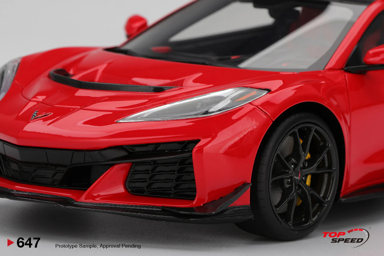 Topspeed 2025 Chevrolet Corvette ZR1 Torch Red 1:18 - Image 5