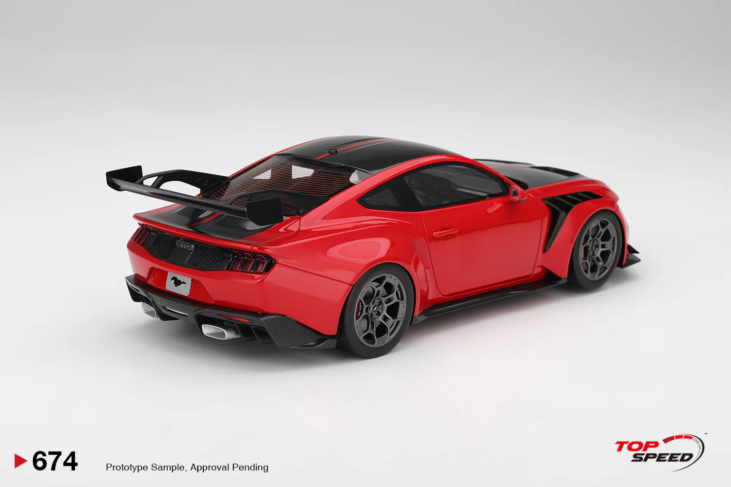 Topspeed 2025 Ford Mustang GTD Race Red 1:18 - Image 2