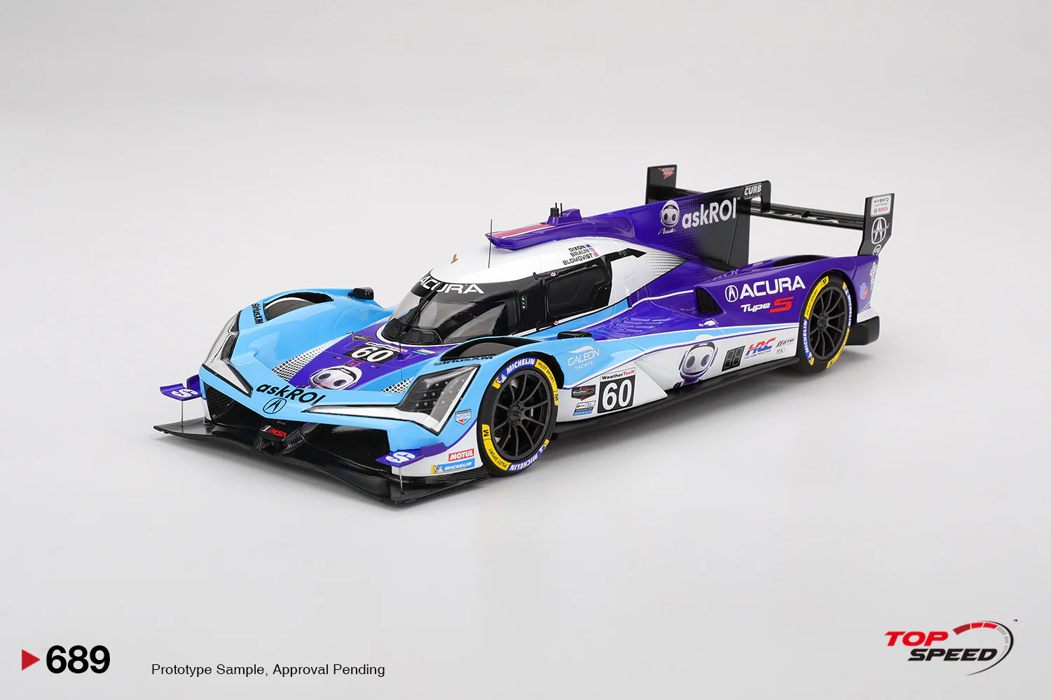 Topspeed Acura ARX-06 #60 Meyer Shank Racing IMSA 10th 2025 Sebring 12 Hrs 1:18