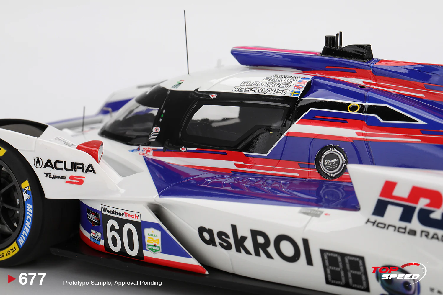 Topspeed Acura ARX-06 #60 Meyer Shank Racing IMSA 2nd Daytona 24 Hrs 2025 1:18 - Image 5