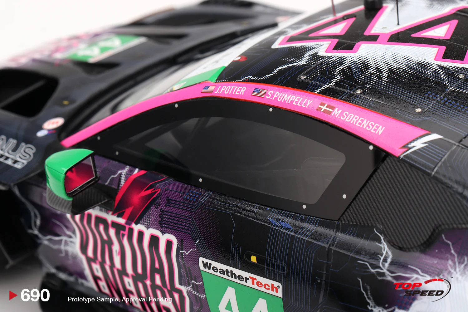 Topspeed Aston Martin Vantage GT3 EVO #44 Magnus Racing 2025 IMSA Watkins Glen 6hr 1:18 - Image 5
