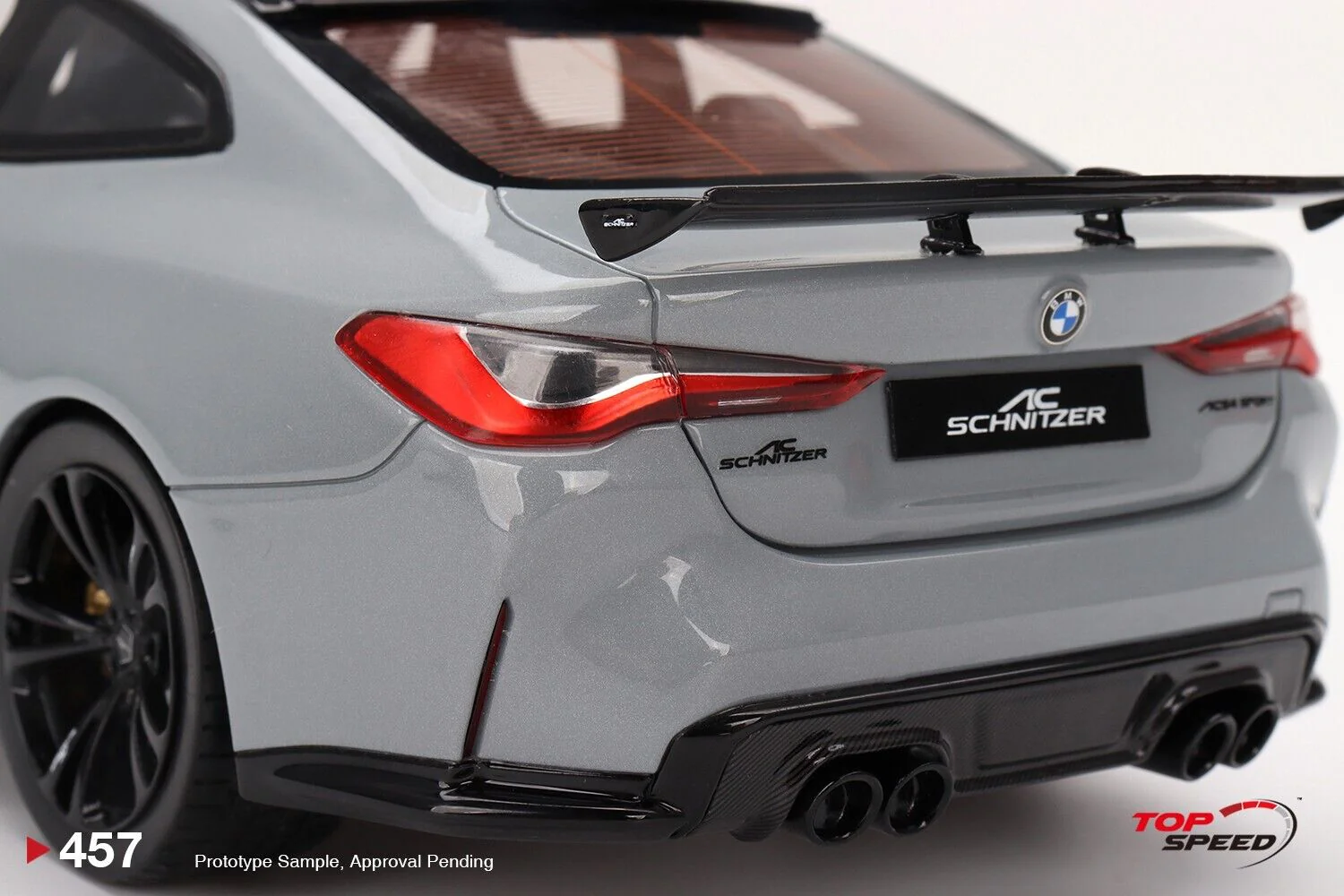 Topspeed BMW G82 M4 AC Schnitzer Brooklyn Grey Metallic 1:18 Resin - Image 6