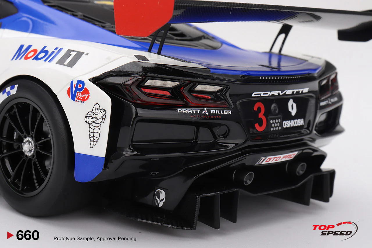 Topspeed Chevrolet Corvette C8 Z06 GT3.R #3 Corvette Racing by Pratt Miller Motorsports 2025 IMSA Sebring 12hrs 1:18 - Image 6