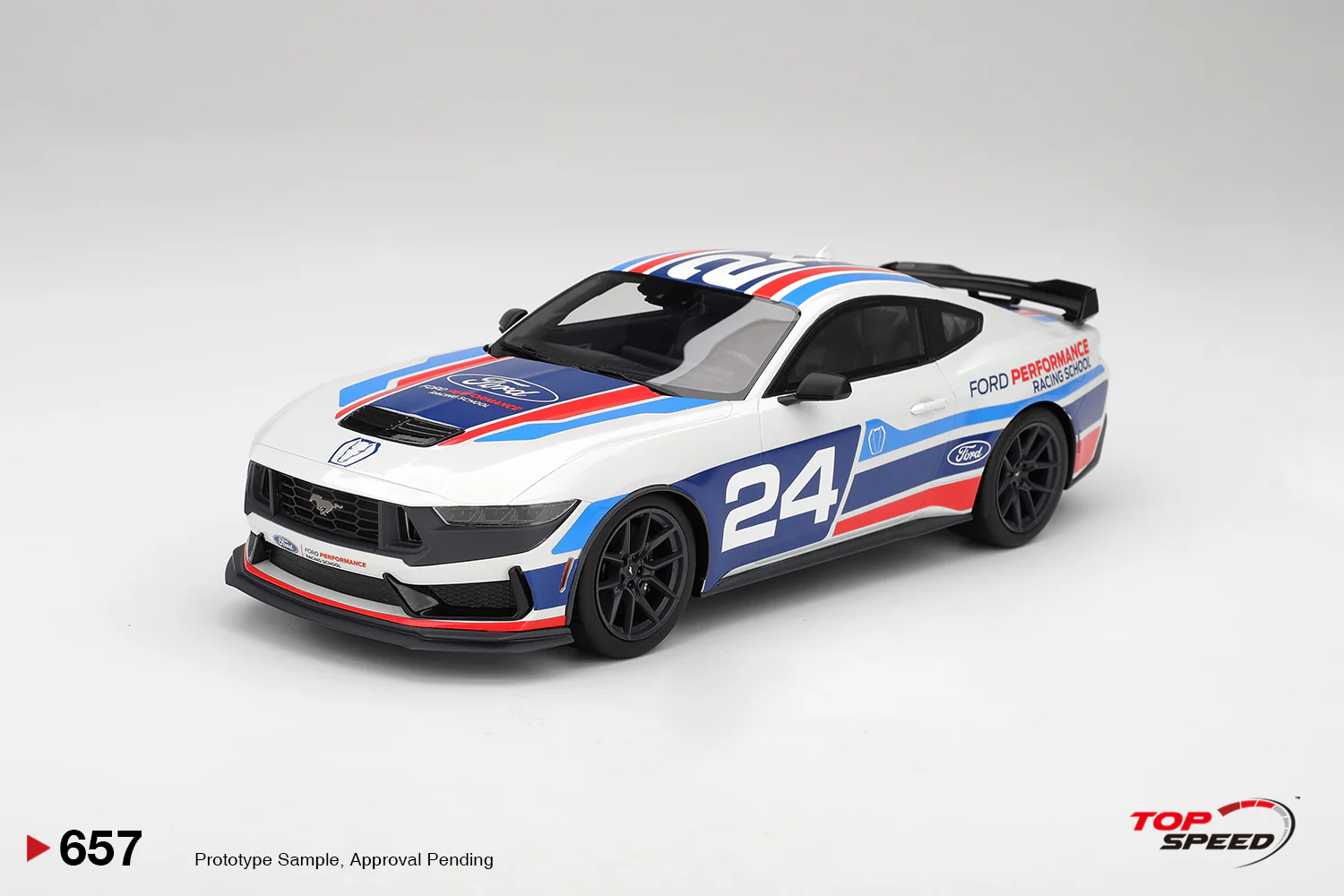 Topspeed Ford Mustang Dark Horse #24 Ford Performance Racing School 1:18