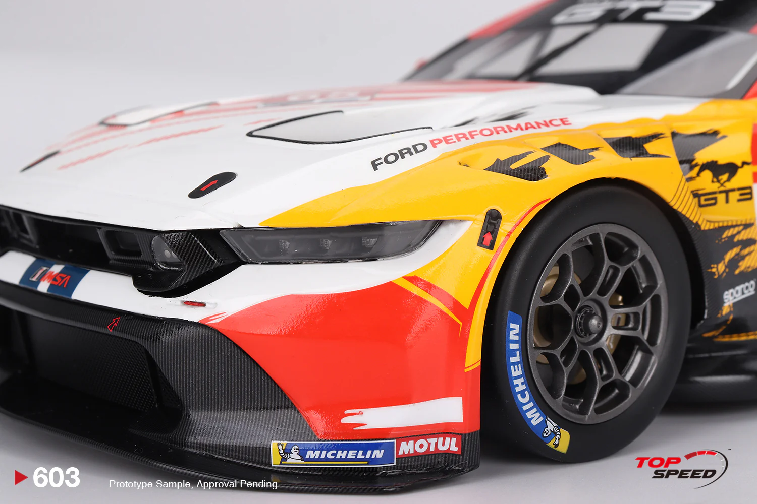 Topspeed Ford Mustang GT3 #65 Ford Multimatic Motorsports 2024 IMSA Laguna Seca 1:18 - Image 4