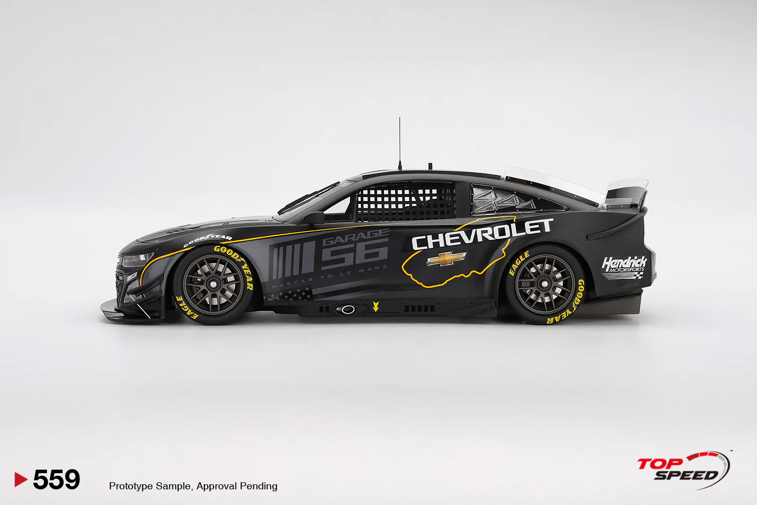 Topspeed Garage 56 Chevrolet Camaro ZL1 #24 Hendrick Motorsports NASCAR Test Car 1:18 - Image 3