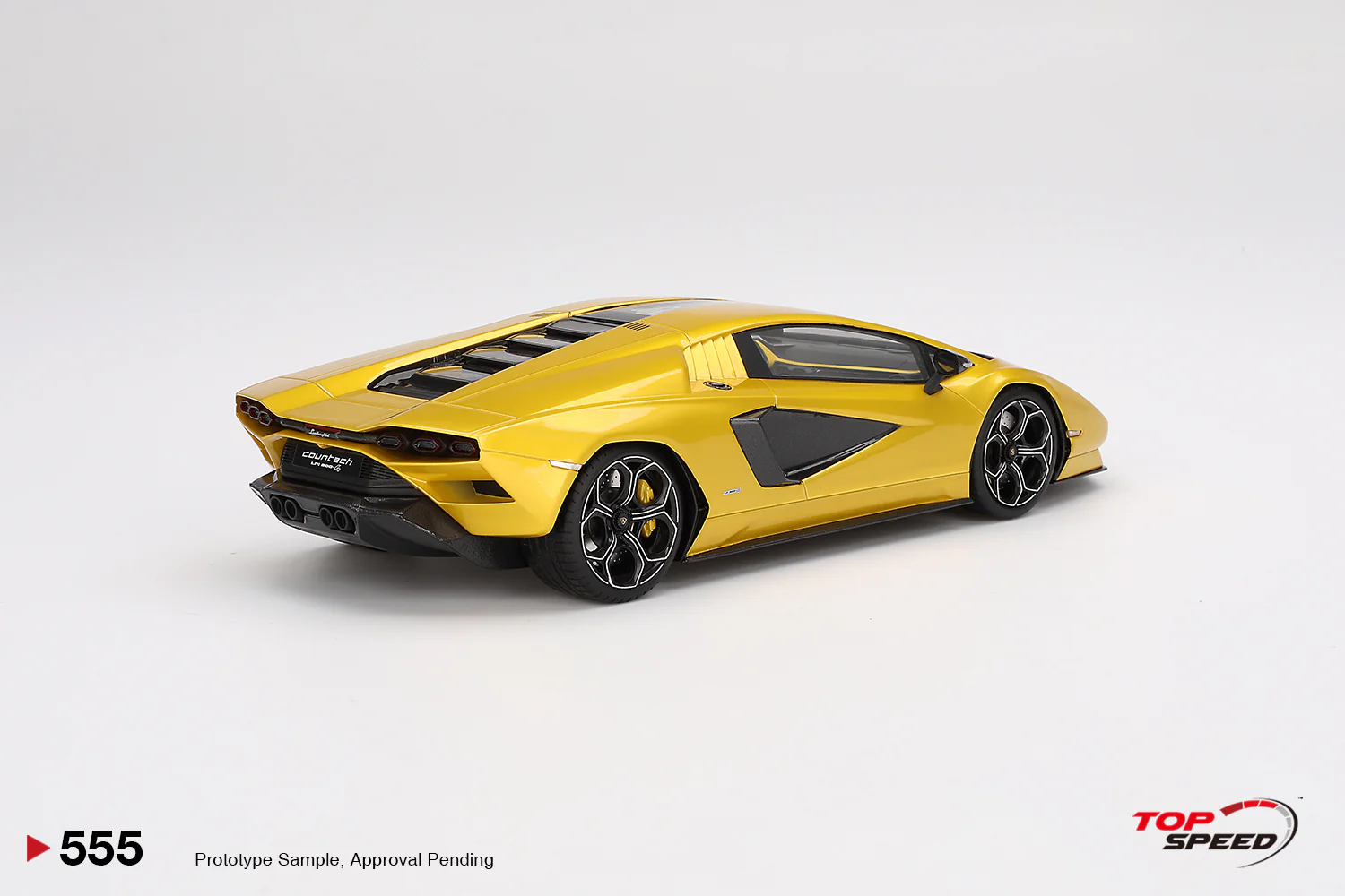 Topspeed Lamborghini Countach LPI 800-4 New Giallo Orion (Yellow) 1:18 - Image 2