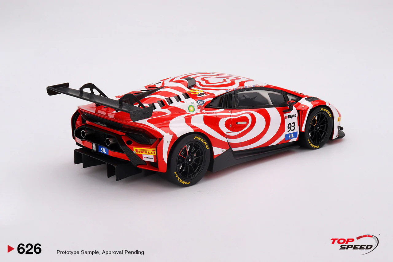 Topspeed Lamborghini Huracan GT3 EVO2 #93 Wall Racing 12hrs Bathurst 2024 1:18 - Image 2
