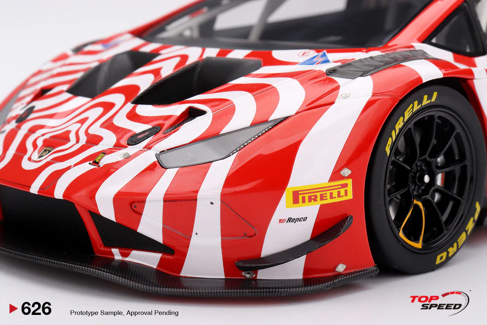 Topspeed Lamborghini Huracan GT3 EVO2 #93 Wall Racing 12hrs Bathurst 2024 1:18 - Image 4