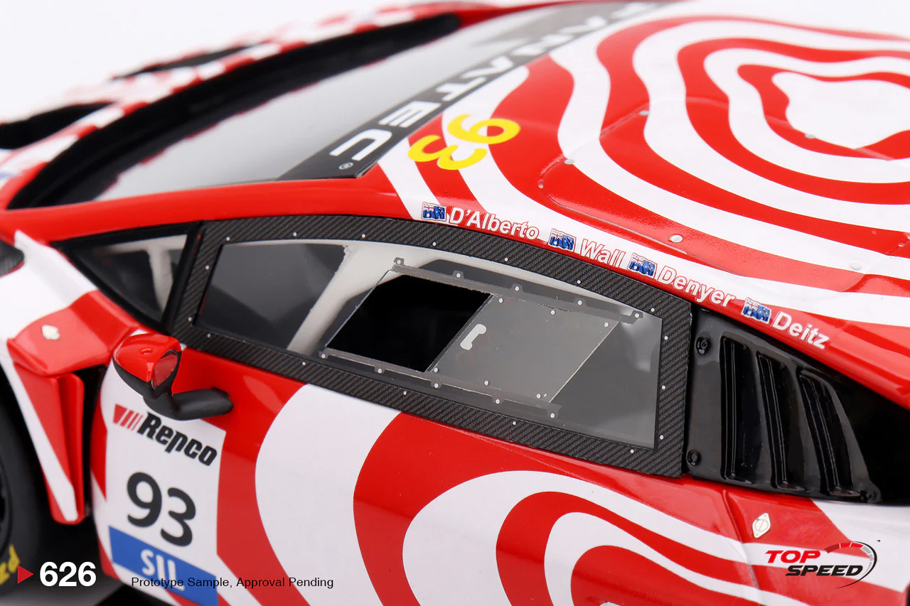 Topspeed Lamborghini Huracan GT3 EVO2 #93 Wall Racing 12hrs Bathurst 2024 1:18 - Image 5