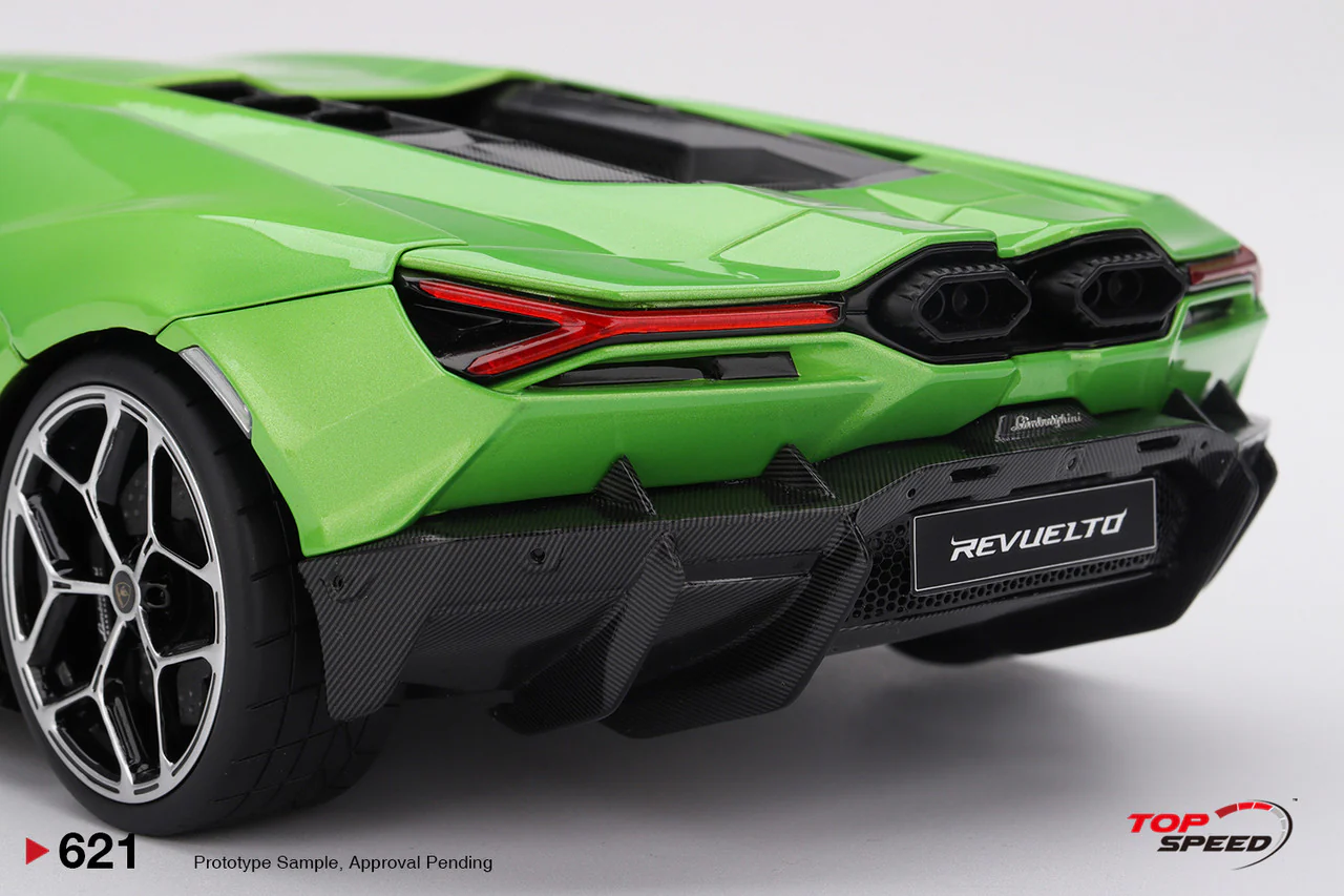 Topspeed Lamborghini Revuelto Verde Selvans (Green Metallic) 1:18 - Image 6