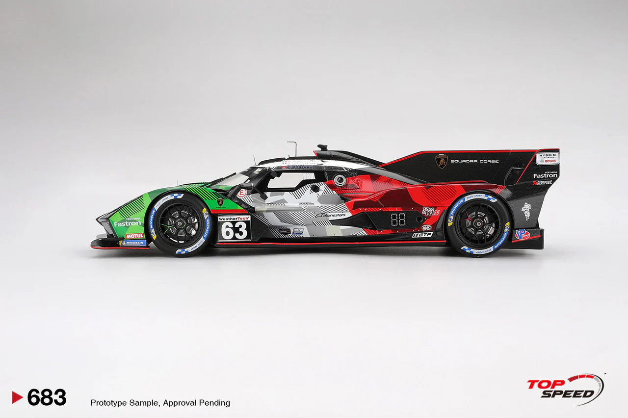 Topspeed Lamborghini SC63 #63 Automobili Lamborghini Squadra Corse 2025 IMSA Daytona 24hrs 1:18 - Image 4