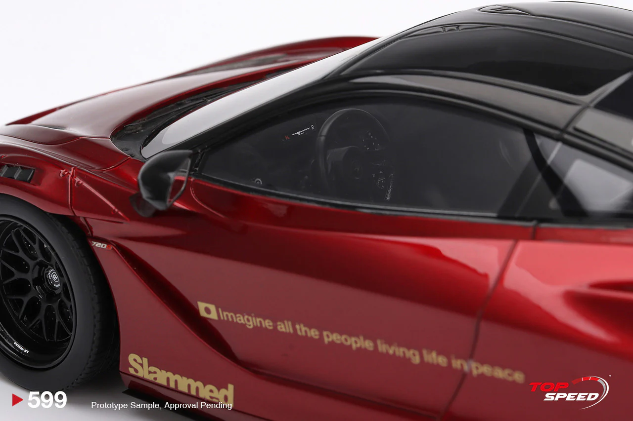 Topspeed Mclaren 720S LB-Works Gem Red Metallic 1:18 - Image 5