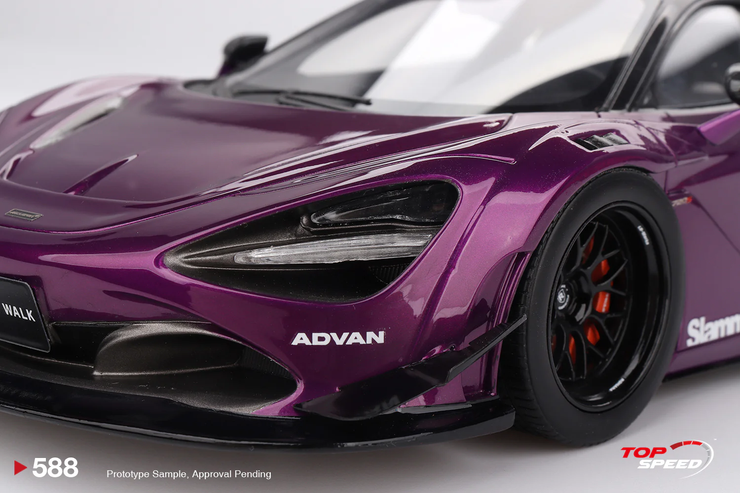 Topspeed Mclaren 720S LB-Works Purple Metallic 1:18 - Image 4