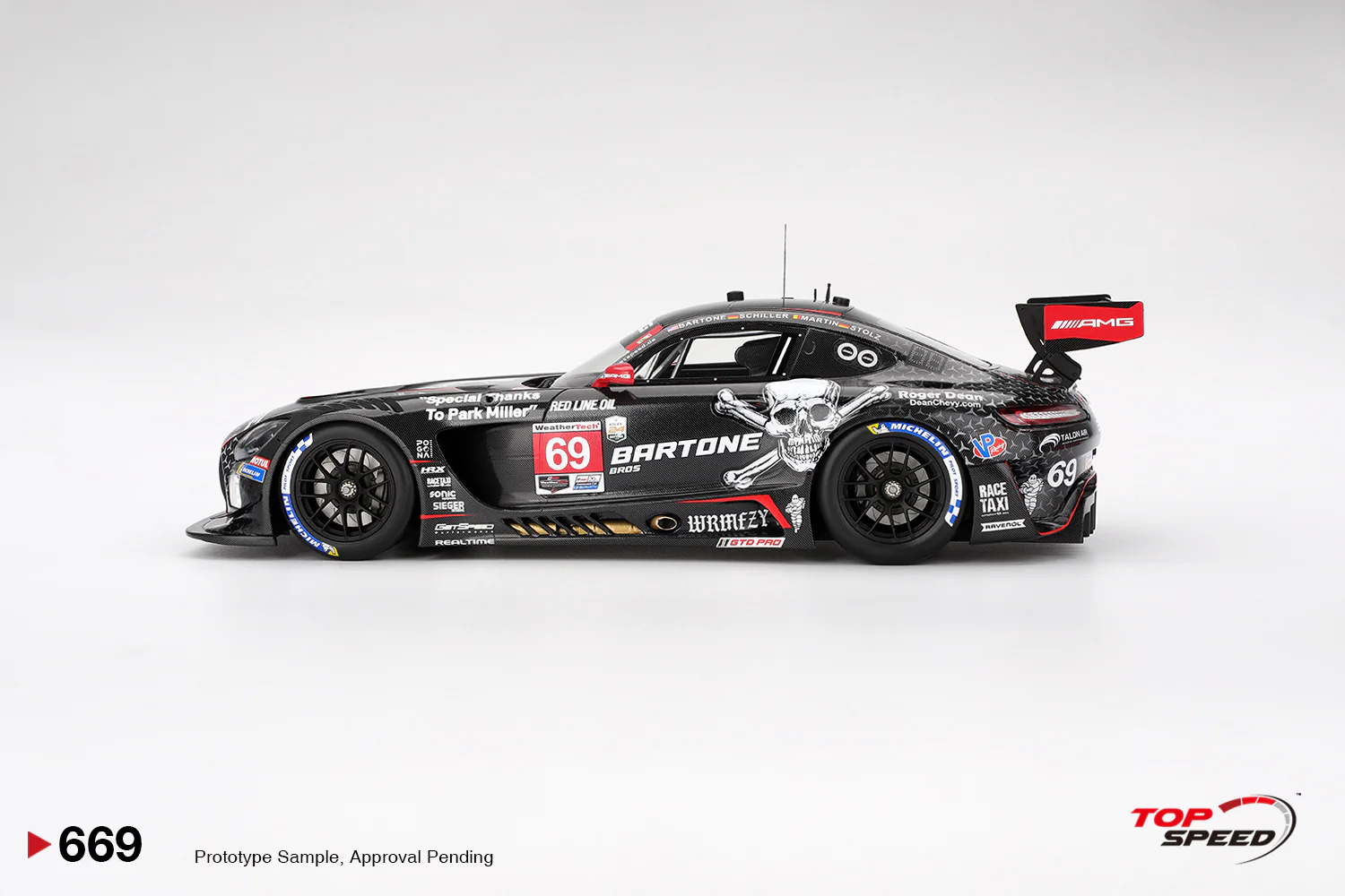 Topspeed Mercedes AMG GT3 EVO #69 GetSpeed 2025 Daytona 24Hrs 1:18 - Image 3