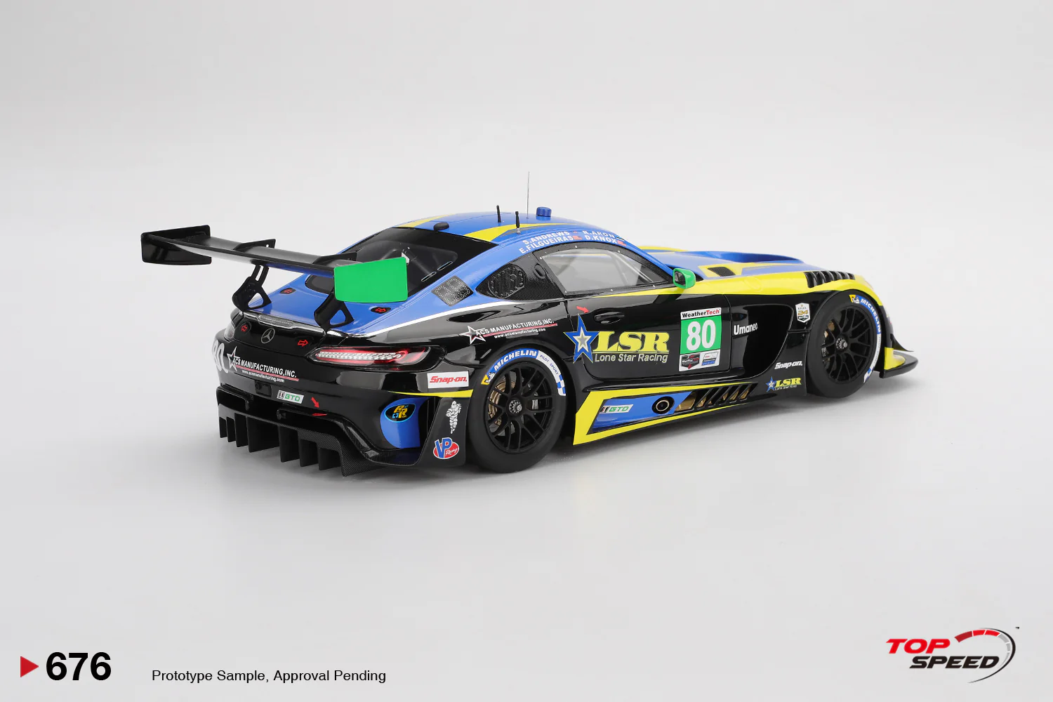 Topspeed Mercedes AMG GT3 EVO #80 Lone Star Racing 2025 Daytona 24Hrs 1:18 - Image 2