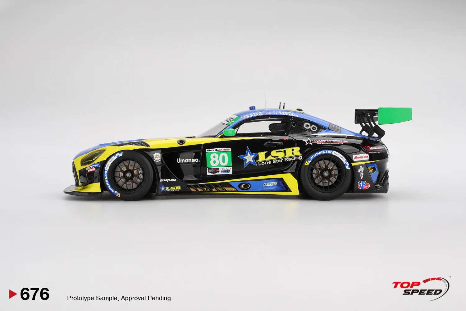 Topspeed Mercedes AMG GT3 EVO #80 Lone Star Racing 2025 Daytona 24Hrs 1:18 - Image 3