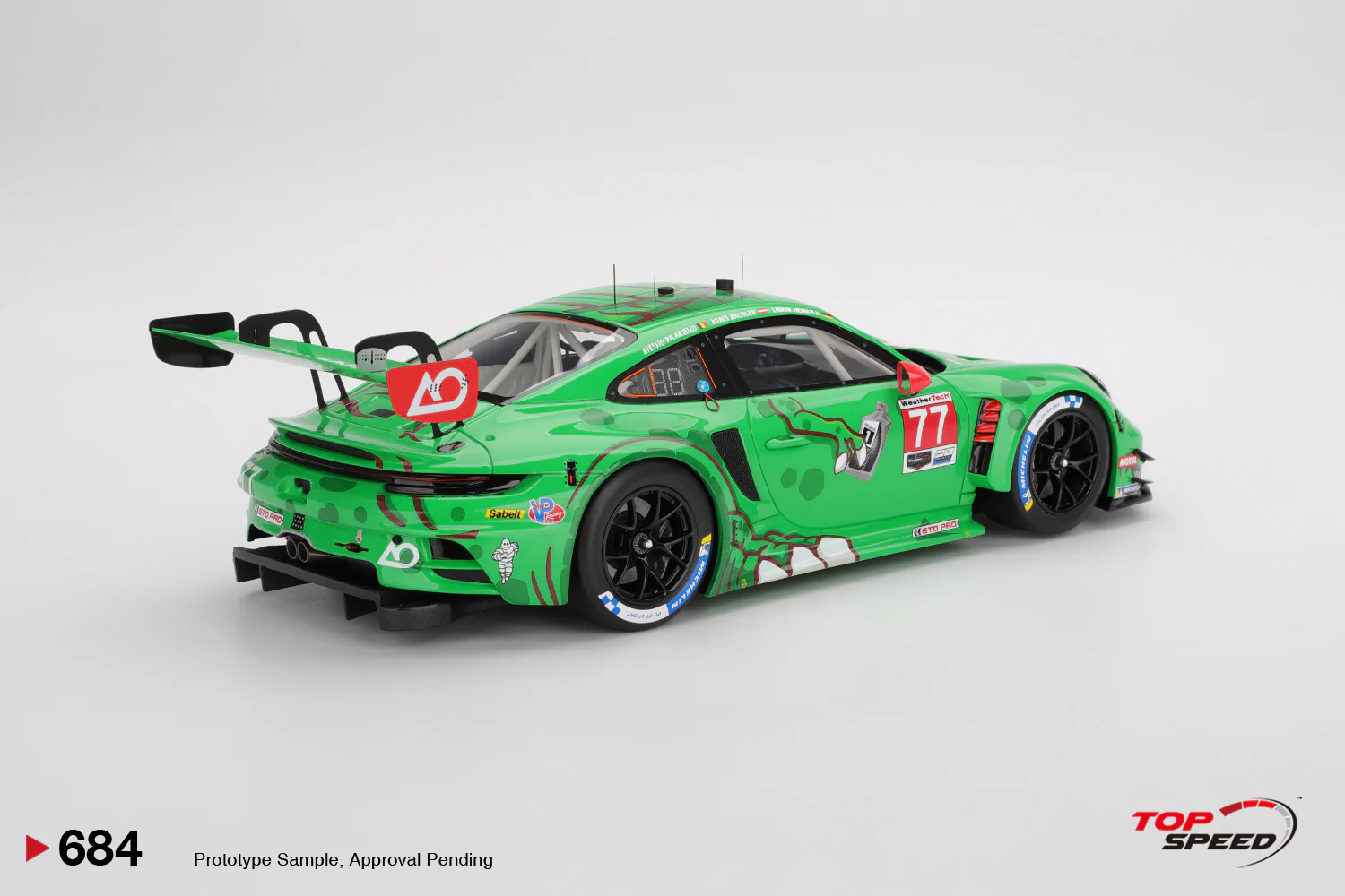 Topspeed Porsche 911 GT3 R (992) #77 Rexy AO Racing IMSA Winner 2025 Sebring 12hrs 1:18 - Image 2