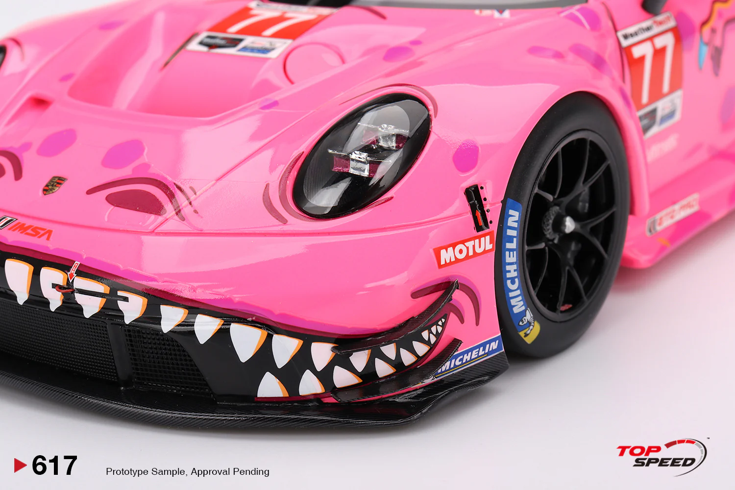 Topspeed Porsche 911 GT3 R (992) #77 Roxy AO Racing 2024 IMSA Road America 1:18 - Image 4