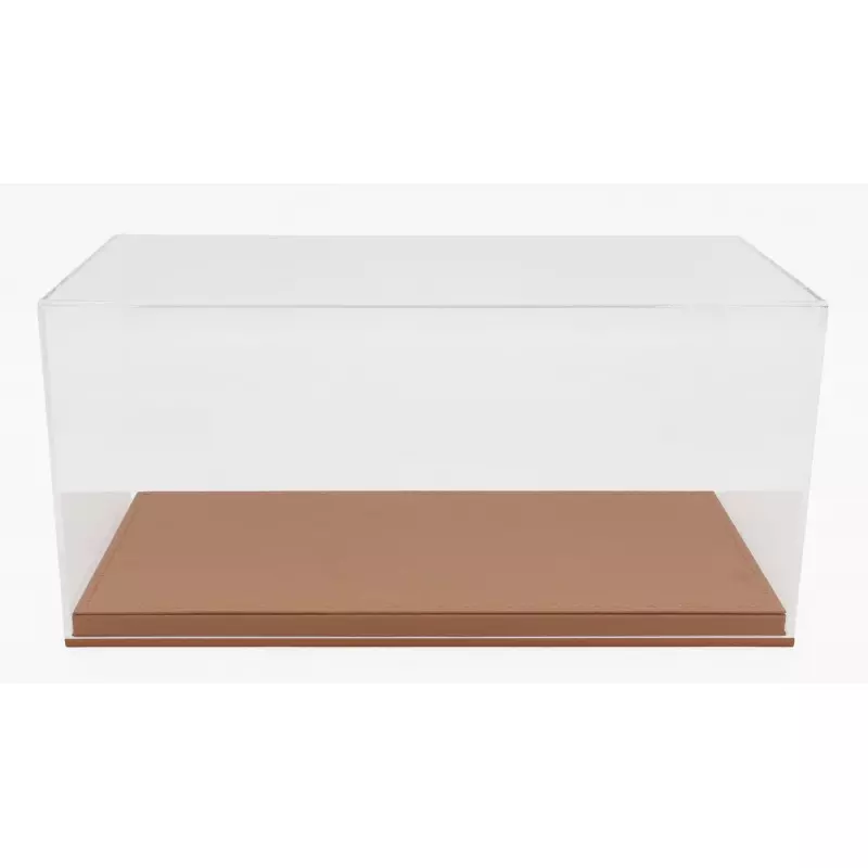 Luxbox Display Case with Brown Leather (synthetic) Base 1:18 - Image 2