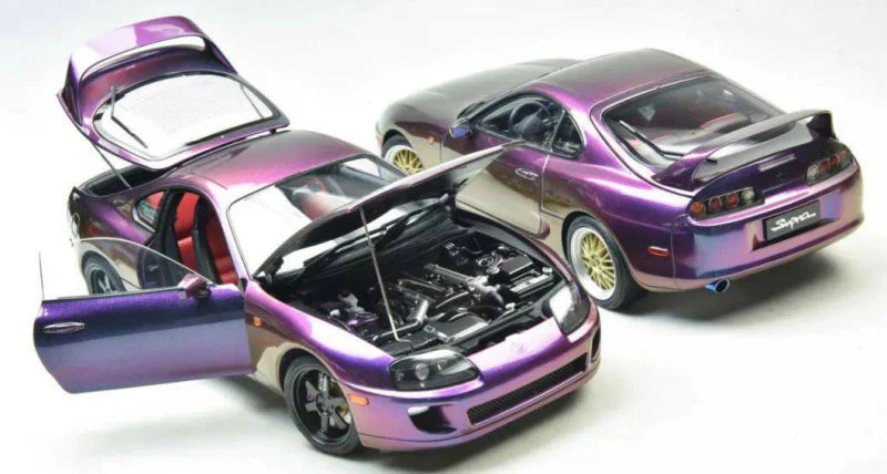 Whelart 1993 Toyota Supra MK4 (A80) Midnight Purple RHD 1:18 - Image 13