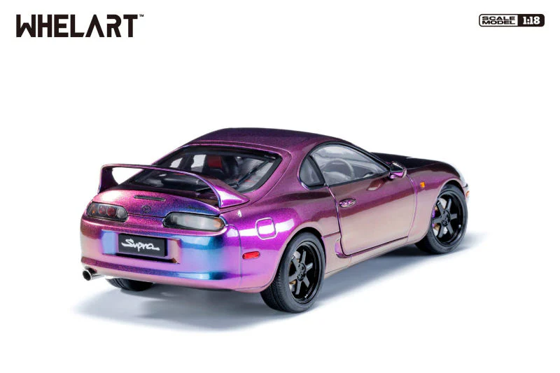 Whelart 1993 Toyota Supra MK4 (A80) Midnight Purple RHD 1:18 - Image 3